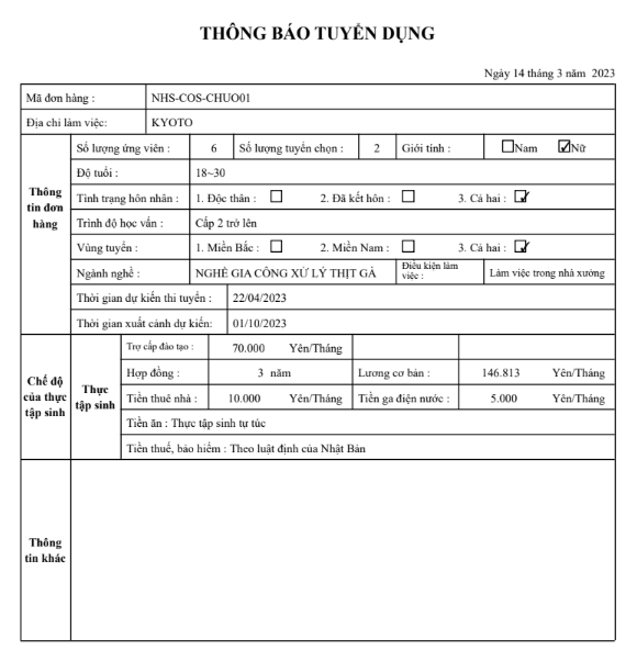 chế biến thực phẩm tại nhật